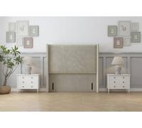 Sloomy Stratford 54" Wingback Headboard Cream Plush 4'6 Double