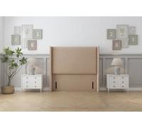 Sloomy Stratford 54" Wingback Headboard Pebble Plush 3' Single