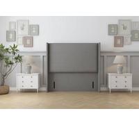 Sloomy Stratford 54" Wingback Headboard Pewter Tweed 2'6 Small Single