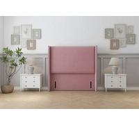 Sloomy Stratford 54" Wingback Headboard Pink Plush 4' Small Double