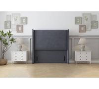 Sloomy Stratford 54" Wingback Headboard Steel Plush 4' Small Double