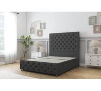 Sloomy Watson Dumfries Divan Base 4 Drawers - 26" Headboard & 12" Footboard in Dark Grey | Size: Super King Sloomy Dark Grey Super King