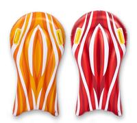SLOOSH 2 Pack Inflatable bodyboards for Water Slides, Pool Floating, Swimming Inflatable Pool Floats for Kids, Water Boards Learn to Swim, Summer Water Fun Toy for Kids Toddlers (Red and Orange)