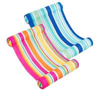 Sloosh 2 Pack Inflatable Pool Float Hammock, Multi Purpose Swimming Pool Hammock for Adults and Kids, Water Hammock Lounges, Pool Accessories (Saddle, Lounge Chair, Drifter) for Pool, Beach