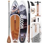 SLOOSH Inflatable Stand Up Paddle Board, 10'6" Inflatable Paddle Boards with Premium Accessories, Non-Slip EVA Deck, Ultra-Light Carry Bag Pump, Meander SUP for Youth & Adults, Alpine Dusk