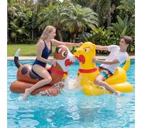 Sloosh Pool Inflatables, Inflatable Pool Toys, Pool Games for Kids Adults Including 2 Giant Ride-On Pool Float for Summer Outdoor Water Pool Games Toys for Boys Girls