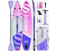 SLOOSH Premium Inflatable Stand Up Paddle Board, Extra-Long 11'6" SUP Paddle Boards with Accessories, Non-Slip EVA Deck, Ultra-Light Carry Bag Pump, Rapids SUP for Youth & Adults, Arctic Drift