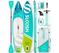 SLOOSH Premium Inflatable Stand Up Paddle Board, Extra-Long 11'6" SUP Paddle Boards with Accessories, Non-Slip EVA Deck, Ultra-Light Carry Bag Pump, Rapids SUP for Youth & Adults, Aqua Surge