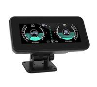 Slope Gauge, High Resolution Multifunction Car Inclinometer Alarm Alerts with LCD Display a