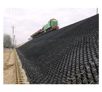 Slope Stabilization Grid for Erosion Control - Durable Driveway & River Bank Protection 2" & 4" Heights 1x9m (3.3x30ft) - Ideal for Gravel & Soil Stability