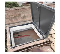 Sloped Flat Roof Skylight Cover Upward Opening Rooftop Hatch Lid Crawl Space Access Door Warehouse(70x70cm/2.3x2.3ft)