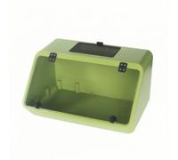 ＡＷＨＡＯ Sloped Front Terrarium Getaway-Resistant Reptile Enclosure Ventilated Habitat Tank for Home, Pet Room, Green, Without Basking Platform