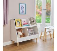 Liberty House Toys Kids Sloping Bookcase, White