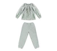 SLOPSS Ladies Pajamas,Coral Velvet Green Pajamas Women Autumn Winter Coral Velvet French Velvet Lovely Sweet Big Size Ladies Home Clothing Kawaii Pajama,M