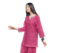 SLOPSS Tai Chi Uniform Chinese Womens Zen Meditation Suit-Cotton,A-M
