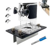Slot Bracket for Trimming Machines | 2 in 1 Woodworking Router Base | Precise, Multifunctional Jig for Cabinet Doors, Furniture and Window Frames