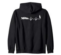 Slot Car Racing Heartbeat RC Cars Zip Hoodie