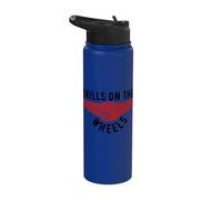 Slot Car Racing Skills On The Wheels Mini Car Drag Racing Stainless Steel Insulated Water Bottle