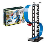 Slot Car Track - Magnetic Racing Playset Car Toy for Kids Boys Girls Teens, Includes 1 Automobile with Fun Competitive Game, Race Set for Home Party All Ages, Multicolor