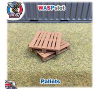 Slot Car Trackside Scenery 4 x Pallet Kit Brown 1:32 Scale Wasp P