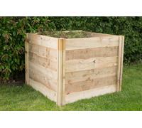 Forest Garden Compost Bin Slot Down 820 x 1030 x 1030mm Treated Timber