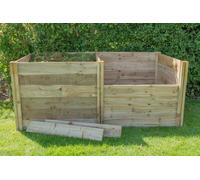 Slot Down Compost Bin Extension Kit - 820 x 1030 x 1030mm - Treated Timber - Forest Garden