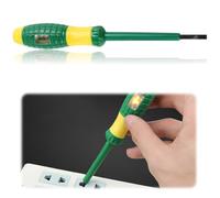 Slot Electric Tester Mains Pen Tester Screwdrive High Torque Strong Electrical Tester Screwdriver Electrical Pen Portable Useful with Voltage Power Detector Probe