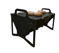Slot Grill - Collapsible BBQ Grill For Easy Storage Steel,Outdoor Small Folding Campfire Tabletop Fire Pit Grills, For Camping, Tailgating, Rv, Outdoor Cooking