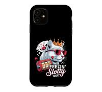 Slot Machine Cat Casino Gambling Feeling Slotty Today Case for iPhone 11