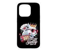 Slot Machine Cat Casino Gambling Feeling Slotty Today Case for iPhone 15 Pro