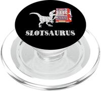 Slot Machine Dinosaur Gambling Game Dino PopSockets PopGrip for MagSafe