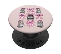 Slot Machine Gambling Gambler Las Vegas Girl Coquette Bow PopSockets Adhesive PopGrip
