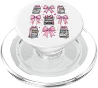 Slot Machine Gambling Gambler Las Vegas Girl Coquette Bow PopSockets PopGrip for MagSafe