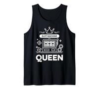 Slot Machine Queen Casino Gambler Jackpot Tank Top
