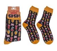 Slot Machine Socks Mens Funny Novelty Casino Gambling Patterned Crew Cotton Socks Size 8-12 Gifts for Men Secret Santa Stocking Filler Joke Present