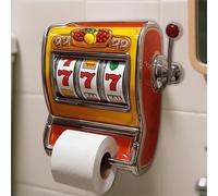 Slot Machine Toilet Roll Holder, Retro Arcade-Style Toilet Roll Holder,Fun Slot Machine Decorative Toilet Paper Holder,Hilarious Tissue Paper Roll Storage,Game Themes Paper Storage Bathroom Decor