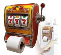 Slot Machine Toilet Roll Holder, Slot Machine Shaped Toilet Paper Holder, Retro Arcade-Style Toilet Roll Holder, Add A Touch of Vintage Charm and Practicality To Your Bathroom