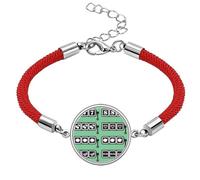 Slot Machine Winning Pattern Illustration Lucky Red String Bracelet Rope Bracelet Handmade
