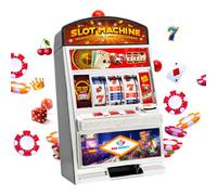 Mad Monkey XL - Slot Machine with Money Box (Including Light and Sound), Black