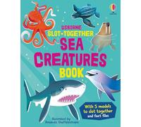 Slot-together Sea Creatures Book: An Interactive Craft Book With Pop-Out Models For Kids Featuring Dolphins, Sharks, Turtles, and More
