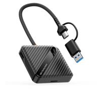 Slot USB 3.1 Card Reader with 5 Slot for Cards and Extra USB Port for Accessories Multiple Card Reader C
