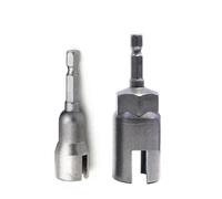 Slot Wing Nut Driver Sleeve Drill Bit Socket Adapter Power Tool Butter Fly Panel Screw Eye C Hook Hex Bolt Hurricane Shutter(Wing Nut Driver Set)