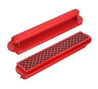 Slotdog Cutter, Multifunctional Hot Dog Slicer, Outdoor Camping Grilling Hot Dog Cutter BBQ Spiral Grill for Cooking Playing Kids, Red