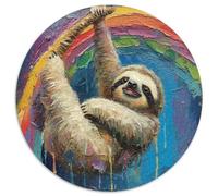 Sloth 1000 Piece Jigsaw Puzzle for Kids And Adults Animals Colourful Jigsaws Educational Games Fun Present & Activity 1000pcs (67.5x67.5cm)