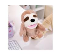(Sloth, 25cm) Cartoon Animal Hand Puppet Parent-child Game Doll Husky Fox Bear Dog Pig Tiger Lion Appease Toys Birthday Gifts For Children
