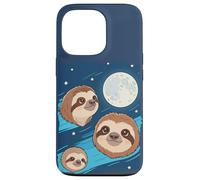 Sloth 3 Sloths Howling at Moon Funny Weird Cursed Case for iPhone 13 Pro