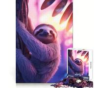 Sloth Aesthetic Sunset 1000 Pieces Jigsaws Adults Puzzles Mind Exercise Toy Shared Fun Precision Cut Art Display 50x75cm