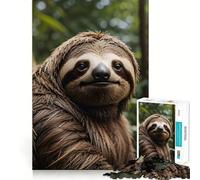 Sloth Animal 1000 Pieces Jigsaws Adults Puzzles Gifts Brain Workout Toy Relaxed Mind Art Assembly Memorable Gift 38x52cm