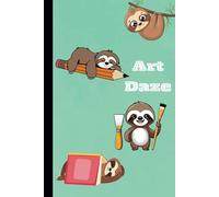 Sloth Art Daze: 6x9 Dual Sketchbook & Lined Notebook Journal for Writing & Drawing