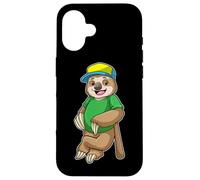Sloth Baseball Baseball bat Sports Case for iPhone 16